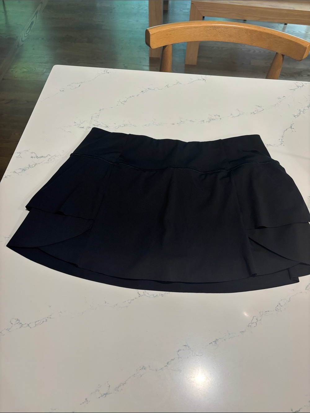 Athleta Black Layered Tennis Skort